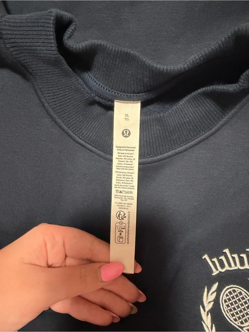 Lululemon Heavyweight Fleece Tennis Pullover